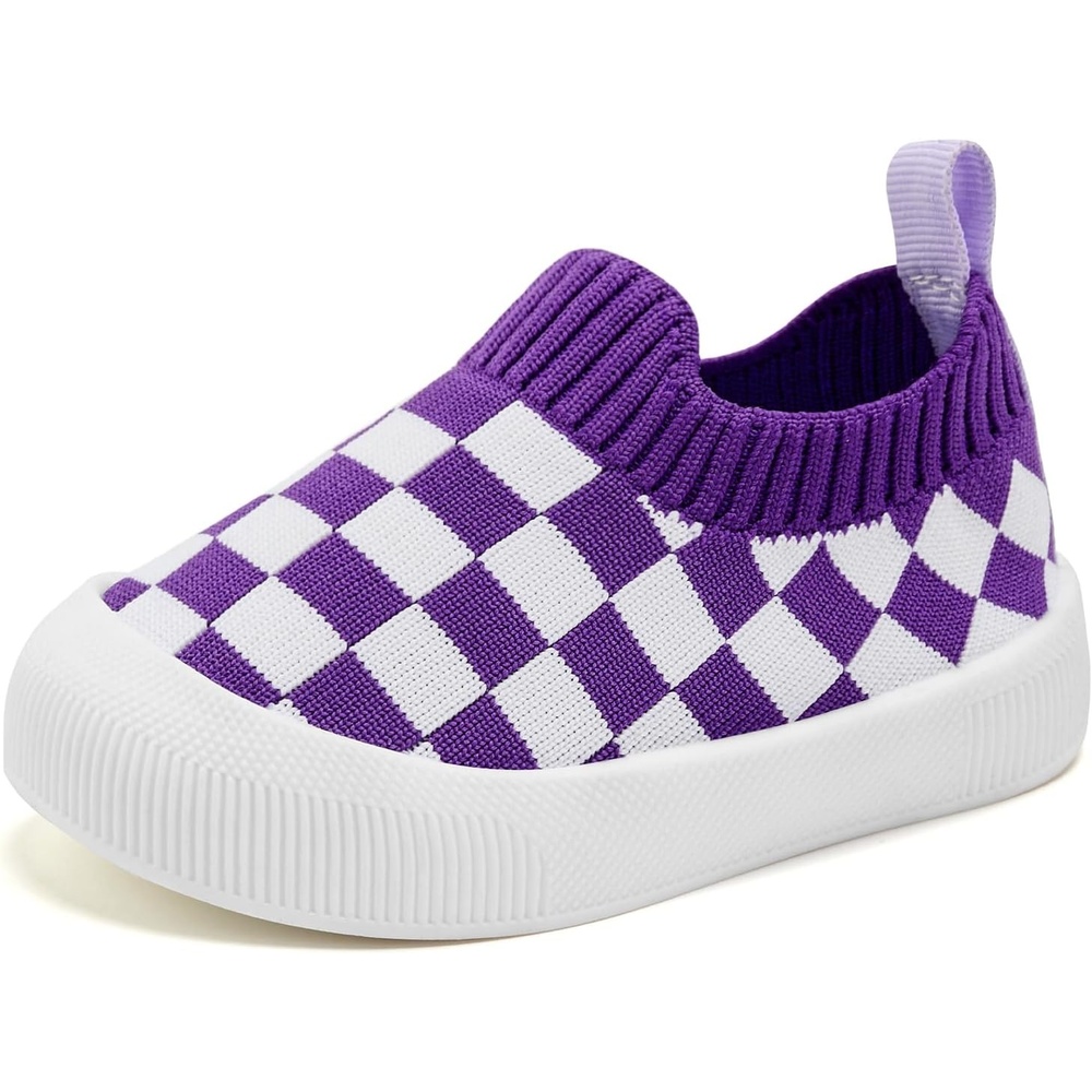 image:imageVIFUUR Baby Shoes Toddler Sneakers First Walking Shoes 036 MonthsL Purple Board