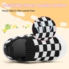 VIFUUR Baby Shoes Toddler Sneakers First Walking Shoes 0-36 Months(01 L Black Board)