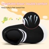 VIFUUR Baby Shoes Toddler Sneakers First Walking Shoes 0-36 Months(H Black 2stripes)