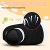 VIFUUR Baby Shoes Toddler Sneakers First Walking Shoes 0-36 Months(H Black)