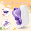 VIFUUR Baby Shoes Toddler Sneakers First Walking Shoes 0-36 Months(H Purple)