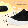 VIFUUR Baby Shoes Toddler Sneakers First Walking Shoes 0-36 Months(L Black)