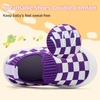 VIFUUR Baby Shoes Toddler Sneakers First Walking Shoes 0-36 Months(L Purple Board)