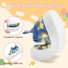 VIFUUR Baby Shoes Toddler Sneakers First Walking Shoes 0-36 Months(L Yellowblue Board)