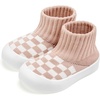 VIFUUR Baby Shoes Toddler Sneakers First Walking Shoes 0-36 Months(H Pink Board)