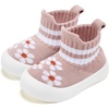 VIFUUR Baby Shoes Toddler Sneakers First Walking Shoes 0-36 Months(H Pink Flowers)