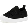 VIFUUR Baby Shoes Toddler Sneakers First Walking Shoes 0-36 Months(L Black)