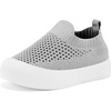 VIFUUR Baby Shoes Toddler Sneakers First Walking Shoes 0-36 Months(L Grey)