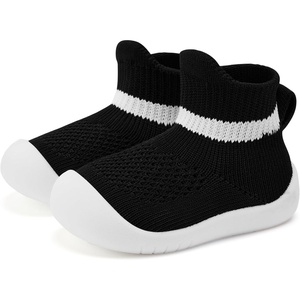VIFUUR Baby Shoes Toddler Sneakers First Walking Shoes 0-36 Months(H Black)