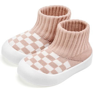 VIFUUR Baby Shoes Toddler Sneakers First Walking Shoes 0-36 Months(H Pink Board)